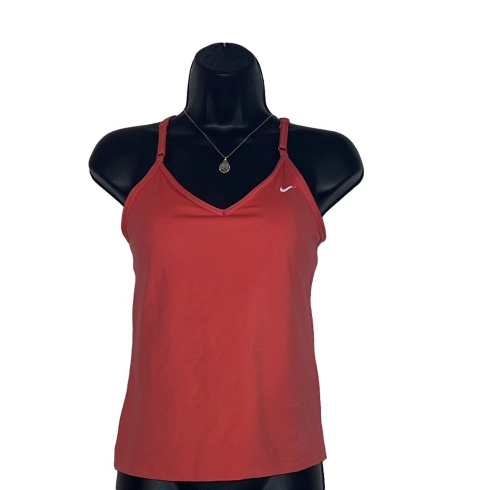 Nike Dri-FIT Indy Sports Bra Tank, Coral, Size Small